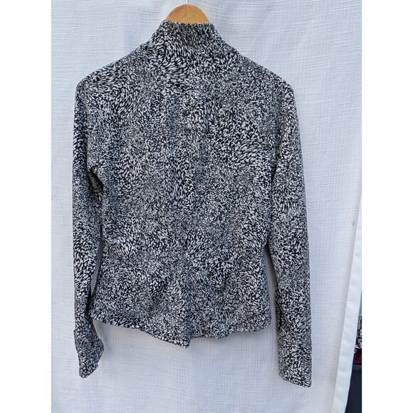 Lululemon Womens InStill Full Zip Jacket Warped Grain Alpine White Black Sz 8 - Picture 6 of 8